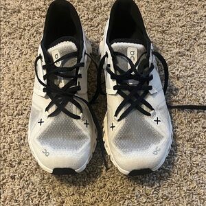 On Running Athletic Shoes - White and Black